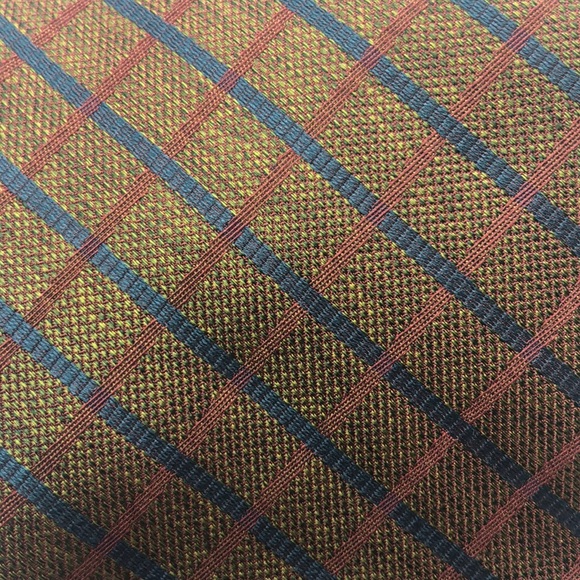 ECHO VTG Italian Silk made in USA Plaid Tie - Picture 2 of 4